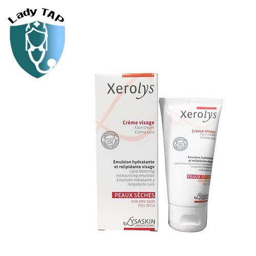 Xerolys Cream Visage 50ml Lysaskin - Giúp dưỡng ẩm da, bảo vệ da