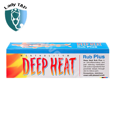 Deep Heat Rub Plus 30g V.rohto - Giúp giảm đau lưng, đau cơ kháng viêm hiệu quả