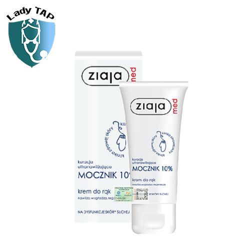 Ziaja Med 15% Urea Cream 100ml - Giúp làm mềm, dưỡng ẩm, giảm khô, thô ráp và nứt nẻ da