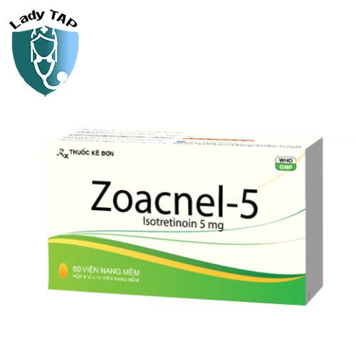 Zoacnel-5 Davipharm - Trị mụn trứng cá mức độ nặng